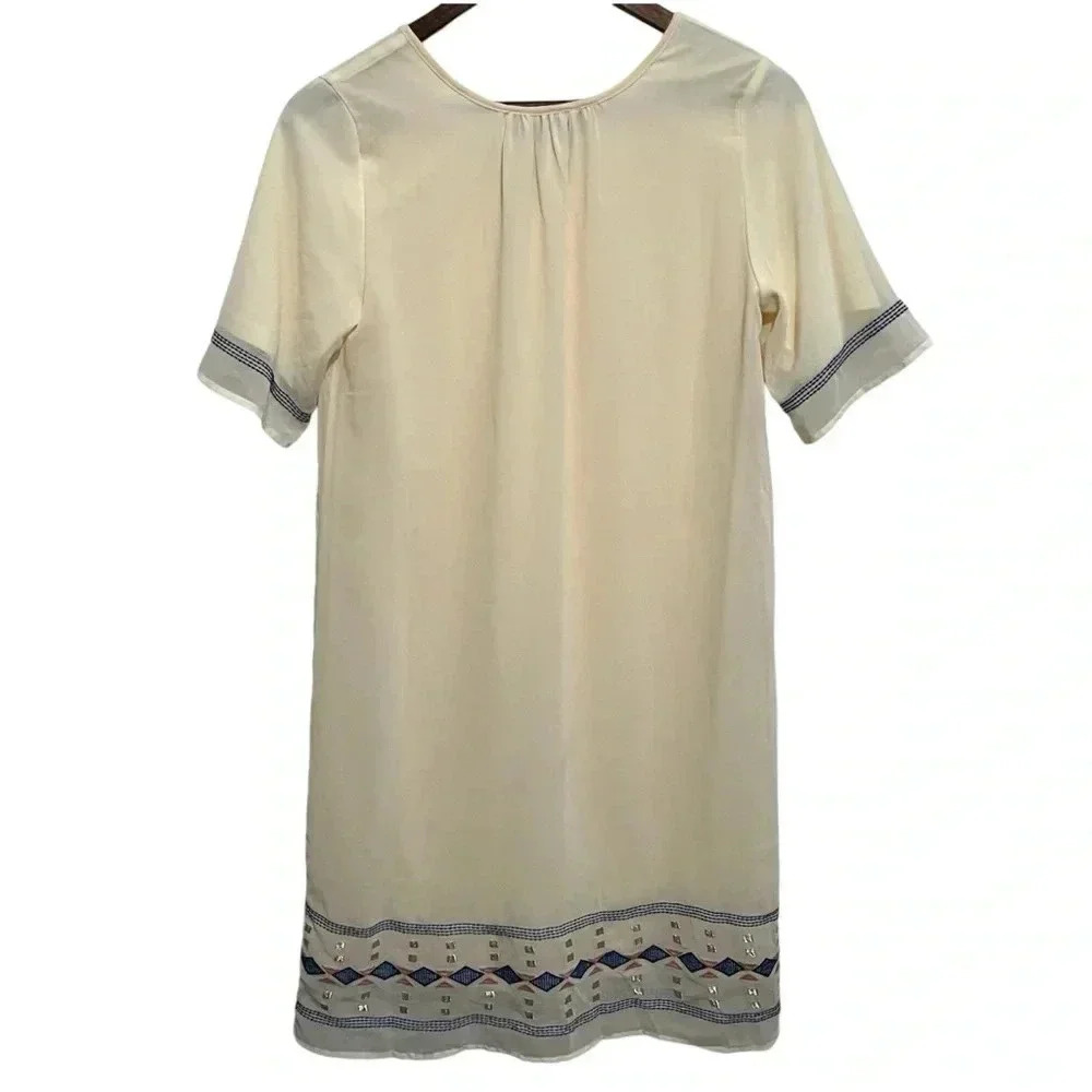 Piper and Scoot dress XS Southwest BOHO Embroidered Fully Lined - Picture 3 of 5